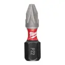Бита крестовая Milwaukee Shockwave 4932430863 PZ2x25 мм, 2 шт
