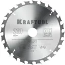 Диск пильный по дереву Kraftool Fast 36950-210-30 24T 210x30x2 мм