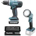Дрель-шуруповерт аккумуляторная Makita DF347DWLX1 2010805, 14.4 В Li-Ion 2x1.5 Ач