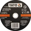 Диск отрезной по металлу тип 41 Yato YT-6105 180x22x1.5 мм