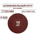Круг шлифовальный Vitatools R-225-P600-10-0 P600 225 мм, 10 шт