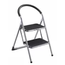 Стремянка UniStor PLATO 212598 сверхмощная (150кг) 2 ступени и мягкой ручкой
