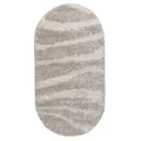 Ковер Белка Фьюжн овал 60x110 см цвет бежевый