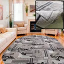 Ковер Нева Тафт Принт Легенда_17_34 Овал 150x200 см