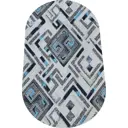 Ковер Принт (Барселона_95_25) овал 200x400 см