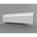 Плинтус напольный Ritadecor ПВХ белый 2000x16x80 мм