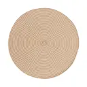 Ковер Ethnic Target хлопок 120x120 см цвет бежевый