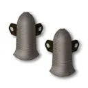 Угол наружный (внешний) с крепежом для плинтуса Идеал Классик 209 Дуб мореный 55 мм 10 шт.