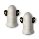 Угол наружный (внешний) с крепежом для плинтуса Идеал Классик 252 Ясень белый 55 мм 10 шт.