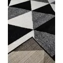 Ковер полипропилен Mafy 80 black Siesta 80x150 см