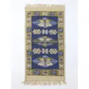 Коврик декоративный L'Cadesi Kilim Usak UK01 Хлопок 60x120 см цвет синий