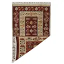 Коврик декоративный L'Cadesi Kilim Usak UK1979 Хлопок 60x90 см цвет вишневый-кремовый