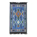 Коврик декоративный Melle 80x128 см цвет голубой 5