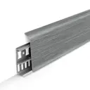 Плинтус напольный Деконика 187 Алюминий темный_IRC 70x21x2200 мм