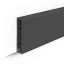 Плинтус напольный Идеал Дюра Графит 80x16x2200 мм 10 шт