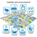 Декоративная мозаика Natural Steppa STP-MIX001-HEX 29x29см стекло цвет разноцветный
