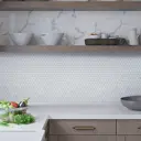 Декоративная мозаика Natural I-Tile 4M088-DP-10-295x280 28x29.5см мрамор цвет белый