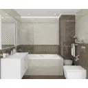 Керамическая плитка Laparet Royal Бордюр коричневый 6.3x60