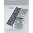 Декоративная мозайка Мозаика плюс С90x10 30x30см цвет серый
