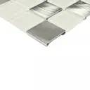 Декоративная мозайка Bonaparte Titan Silver 4*30*30 318*318 31.8x31.8см цвет серый