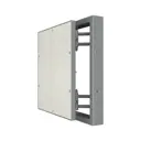 Люк ревизионный Evecs D4040 ceramo steel сталь с покрытием цвет серый 40x40см