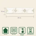 Декор плиточный настенный Globaltile Calacatta gold gt 10200000102 40x7.5см цвет белый