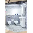 Керамическая плитка Керамин Гламур CDB00010073 40x27.5см 1.65 м² цвет белый, цена за упаковку
