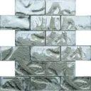 Декоративная мозаика Nsmosaic S-826 NS03GL0057 29.8x24.8см цвет Серый, серебристый