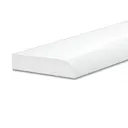 Плинтус бордюр акриловый для Ванной Комнаты Радиус R12 12x80x1800 супер белый
