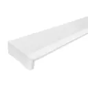 Плинтус бордюр акриловый для Ванной Комнаты Радиус R12 12x200x800 Правый с Загибом супер белый