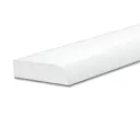 Плинтус бордюр акриловый для Ванной Комнаты Радиус R12 12x50x1800 супер белый