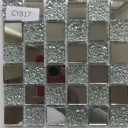 Декоративная мозаика Керамоград U00019338 CY817ekb 30x30см цвет Серый/серебристый