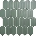 Декоративная мозаика Nsmosaic R-347 NS11PL0076nsk 28.8x29.8см цвет Зеленый