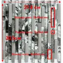 Декоративная мозаика Nsmosaic Ms-623 NS04ME0022nsk 30.5x29.5см цвет Серый/серебристый