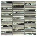 Декоративная мозаика Nsmosaic Ms-622 NS04ME0021nsk 30x28.5см цвет Серый/серебристый