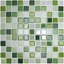 Плитка декоративная растяжка стеклянная Jump Green №4
