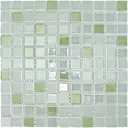 Декоративная мозаика Bonaparte Jump green №8 (light) Jump Green №8 (light) 300*300 30x30см цвет Зеленый