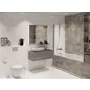 Плитка настенная Global Tile Siluet GT121VG_MSK, 25x50 см, цвет белый