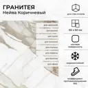 Керамогранит Гранитея Нейва G394Н60 60x60см цвет коричневый