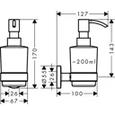 Дозатор для жидкого мыла Hansgrohe Logis Universal 41714000