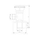 Запорный вентиль Milacio MC.007.BR, бронза