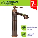 Смеситель для раковины Eleanti 0402.475 однорычажный цвет бронза