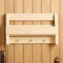 Полка вешалка Универсальная 3 крючка 50×30×12 см