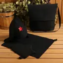 Набор банный портфель тёмный шапка коврик рукавица \Буденовец\
