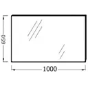 Зеркало без подсветки Jacob Delafon EB1099-RU 65x100см