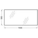 Зеркало без подсветки Jacob Delafon EB1190-NF 65x140см