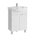 Тумба под раковину напольная SanStar Каскад 60 61см с раковиной