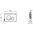 Панель смыва для инсталляций Jacob Delafon E20859-CP-MWH