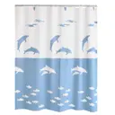 Штора для ванных комнат Ridder Flipper синий/голубой 180x200см