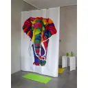 Штора для ванных комнат Ridder Elephant цветной 180x200см